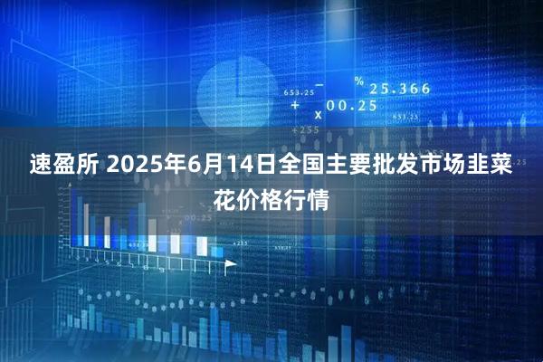 速盈所 2025年6月14日全国主要批发市场韭菜花价格行情