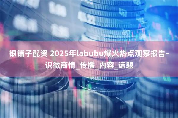 银铺子配资 2025年labubu爆火热点观察报告-识微商情_传播_内容_话题