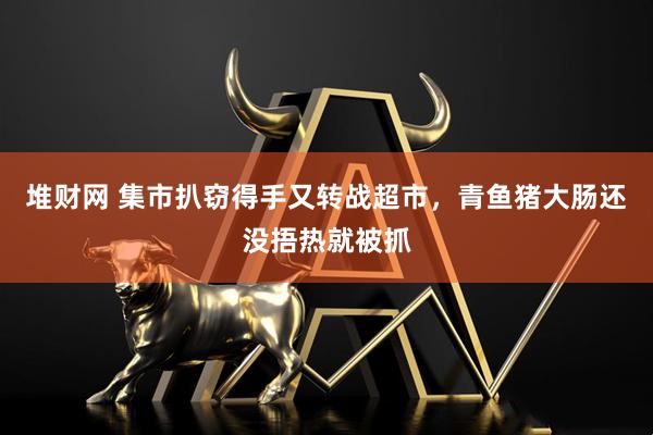 堆财网 集市扒窃得手又转战超市，青鱼猪大肠还没捂热就被抓